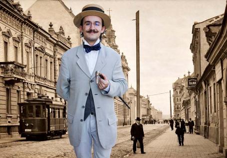 Monșer Mircea: Povestea orădeanului din reclama berii Nenea Iancu, care poartă zilnic sacou, joben și baston (FOTO/VIDEO)