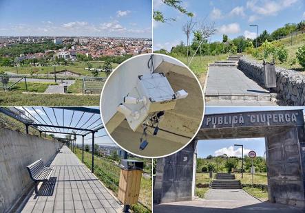 Eșec în trepte: La aproape 10 ani după ce a luat-o la vale, dealul Ciuperca din Oradea arată în continuare ca un loc ruinat (FOTO)