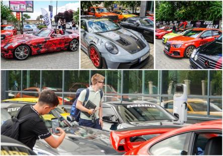 EuroRally 2026: Peste 100 de mașini sport s-au oprit la Oradea, într-un „raliu auto” european ajuns pentru prima dată în România (FOTO/VIDEO)