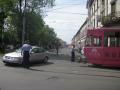 O şoferiţă neatentă a blocat tot centrul Oradiei la oră de vârf (FOTO)