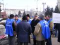 Militarii disponibilizaţi au protestat: Băsescu şi Boc îşi fac nevoile pe ţară (FOTO)