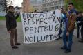 Protest vehement: Aproximativ 200 de studenţi au ieşit în marş pe străzile oraşului, alături de profesori! (FOTO/VIDEO)