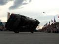 Cascadorii spectaculoase cu 'monştri' pe roţi, în parcare la Real (FOTO/VIDEO) 