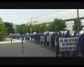 Sindicaliştii bihoreni au protestat la sediul OMV din Viena
