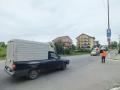 Se lucrează la DN 76. Muncitorii de la CCF Timişoara repară gropile din Sânmartin
