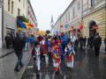 Mândri că suntem români! Zeci de şoferi au mărşăluit motorizat, apoi pedestru prin Oradea