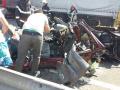 Accident lângă Săcueni: Cinci persoane rănite, după ce un Renault a fost spulberat de un TIR (foto: Yellow Angel - Tractări auto)