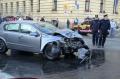 Un Opel a izbit maşina de teren a SMURD