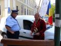 Faur Isaia, îmbrăcat în Vlad Ţepeş la Oradea: inundaţiile din Moldova au fost provocate de Uniunea Europeană