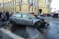Un Opel a izbit maşina de teren a SMURD