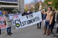 Protest vehement: Aproximativ 200 de studenţi au ieşit în marş pe străzile oraşului, alături de profesori!