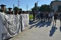 Debut de an universitar la Oradea: protest al studenţilor şi 90 de cadre didactice date afară (FOTO/VIDEO)