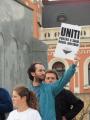 Solidari cu Roşia Montană, orădenii au protestat cu o tobă şi o găleată