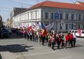 Sute de oameni au protestat împotriva guvernului Boc, "de bolşevici", care a tăiat Bihorul de pe lista finanţărilor