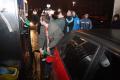 Circa 40 de tineri au protestat prin benzinăriile din oraş