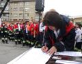 180 de angajaţi ai Ambulanţei au protestat în curtea instituţiei