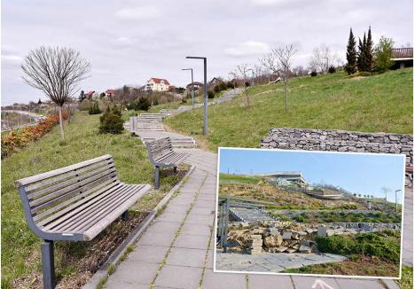PROMISIUNE DEȘARTĂ. Proiectul european pentru amenajarea Dealului Ciuperca trebuia să-l transforme într-o grădină publică plină cu diferite plante și zone de relaxare, dar totul s-a dus la vale. După alunecarea de teren din noiembrie 2016, care a distrus dealul, Ilie Bolojan promitea că orașul își va recupera investiția făcută în reparații. „Când se vor termina lucrările de consolidare, un studiu de fezabilitate va stabili care este suma necesară pentru aducerea grădinii publice la starea iniţială. Atunci, ori pun ei (n.r. proiectanții și executanţii lucrărilor) banii, ori declanşăm o procedură de recuperare”, declara fostul primar în iunie 2017. După 6 ani, timp în care „super-Bolo” a lăsat Primăria „pe mâini bune” (sloganul electoral al actualului edil Florin Birta), orădenii pot constata că promisiunea n-a fost îndeplinită