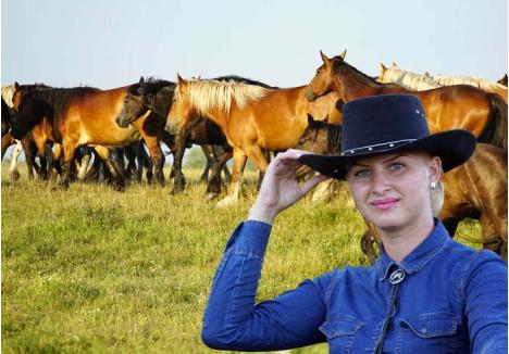 ŢINUTUL NATALIEI. Natalia Fitero (foto) se simte cel mai bine între caii familiei, care se opresc din păşunat parcă s-o salute şi să-i primească mângâierile. "Am crescut printre picioarele lor", spune fata, care nici nu concepe alt stil de viaţă decât cel de la fermă