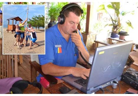ÎN RECUNOAŞTERE. Unul dintre cei mai activi radioamatori orădeni este Lovas Ferenc, care îşi practică hobby-ul nu doar acasă, ci participă, alături de alţi pasionaţi, şi la expediţii în locuri precum Burundi şi Madagascar, unde amenajează staţii radio temporare, cu care radioamatori din lume încearcă apoi să ia legătura