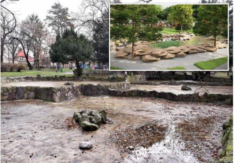 ÎN ȘANTIER. Unul dintre cele mai vechi parcuri din Oradea, Petőfi, va intra la primăvară în șantier. Printre altele, aici va fi amenajată o grădină japoneză și un nou loc de joacă (cum arată imaginea din proiect)