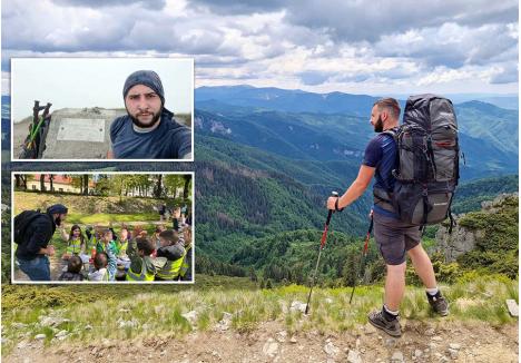 CĂȚĂRĂTOR, NU PESCAR. Deși lucrează într-o asociație înființată de dragul peștilor, Marcus Drimbea nu este și pescar. În schimb, escaladează munții cât de des poate și este convins că numai educația celor mici va salva peisajele fantastice pe care le admiră de la înălțime