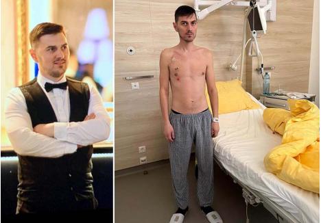 SLĂBIT, DAR PUTERNIC. În ultimele trei luni, Sergiu Mureșan a slăbit aproape 30 de kilograme. Totuși, nu se dă bătut, decis fiind să învingă cancerul