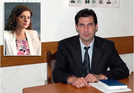 ÎN FAMILIE. Comisarul şef Gheorghe Pătrăuş (foto), bănuit de procurorii DNA că ar fi făcut intervenţii la soţia sa, a scăpat iniţial basma curată. Judecătoarea Mihaela Pătrăuş (medalion) mai are încă de pătimit...