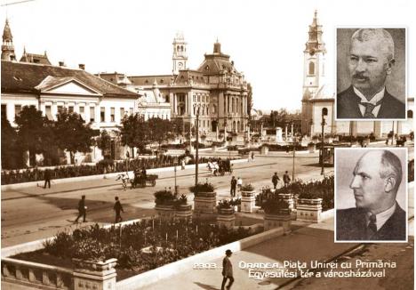 ORADEA, CAUT PRIMAR! Între 1919 și 1940 Oradea a avut 20 de primari, cu mandate de la câteva săptămâni la câțiva ani. Cel mai longeviv a fost Coriolan Bucico (foto sus), edil între 1920 și 1926. Printre cei reformatori, care au încercat să pună ordine în aparatul administrativ, s-au numărat Nicolae Zigre jr., Aurel Lazăr și Tiberiu Moșoiu (foto jos)