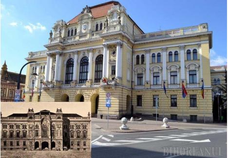 KM 0. Palatul Primăriei este una din cele mai importante clădiri ridicate în Oradea la începutul secolului XX. A fost construit în anii 1902-1903 după proiectul arhitectului Rimanóczy Kálmán jr., în urma unui concurs, numele Rimanóczy fiind cel mai cunoscut în mediul arhitectural orădean din perioada "La Belle Epoque"