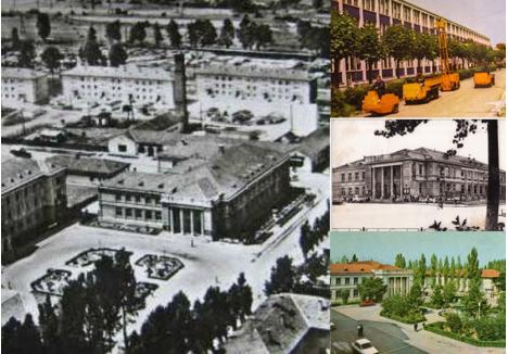 ORAŞ-MODEL. Orăşelele create de la zero în toate statele socialiste aveau un "centru civic" şi cartiere de case şi blocuri identice, pe străzi paralele. Centrul Şteiului, numit atunci Dr. Petru Groza, a fost conceput după modele preluate din Uniunea Sovietică a anilor ’30-’50. Casa de Cultură Miron Pompiliu este exemplul arhitecturii clasicizante, folosite în perioada stalinistă cu scopul preamăririi regimului şi asemănării lui cu Antichitatea greacă şi romană, ori cu Renaşterea