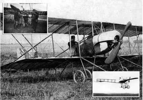 PĂSĂRI MECANICE. De la primele zboruri din Oradea s-au păstrat câteva fotografii despre care istoricii spun că par autentice. Două din ele arată pregările pentru zborul locotenentului Anton Lanczendorfer, cu propriul biplan, iar una monoplanul englezului G.W. Hamel