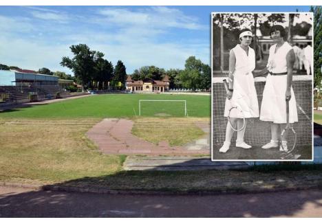 DE ELITĂ. În urmă cu mai bine de 80 de ani, Stadionul Tineretului avea mai multe terenuri de tenis, unde se antrena şi Lenke Ziszovits (stânga), o tânără talentată cu un palmares impresionant pentru acea vreme, inclusiv în competiţii internaţionale