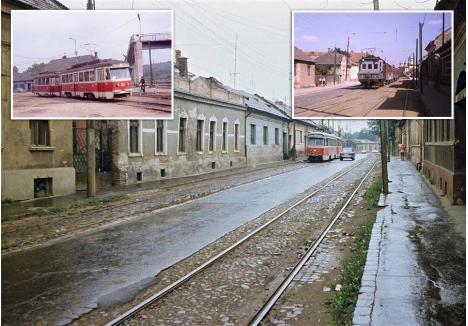 CU TRAMVAIUL PRIN VELENȚA. Timp de aproape o sută de ani, între 1906 și 1994, cartierul Velența a fost deservit de linia 2 de tramvai, care lega gara Velența de cea din Ioșia, prin Piața Unirii. Din centru, tramvaiul venea pe Calea Clujului, iar în dreptul pasarelei peste calea ferată cotea până în capătul străzii Războieni, unde avea o buclă de întoarcere. Linia era folosită și pentru transportul de marfă, existând un racord la calea ferată, pe unde, cu ajutorul locomotivelor electrice, vagoanele erau tractate în curțile fabricilor din cartier (foto ebay.com)