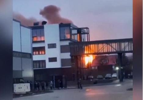 Orașul ucrainean Ivano-Frankivsk a fost atacat de armata rusă cu rachete încă din prima zi de război (foto: Twitter)