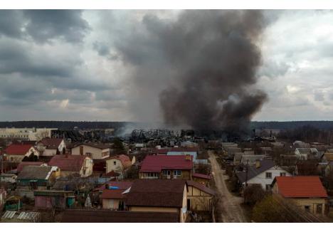 Imagine din orașul ucrainean Ivano Frankivsk (sursa: CNN)