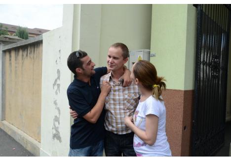 Mihai Sorin Măgurean (foto) a fost vizibil emoţionat la reîntâlnirea cu soţia sa