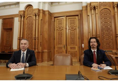Bogdan Licu și Cristi Danileț, la audierile din fața Comisiei Juridice a Camerei Deputaților (Inquam Photos / George Calin)