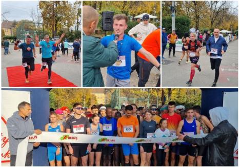 Laviniu Chiş (foto mijloc) a câștigat proba de 10 km masculin