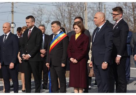 Florin Birta și Ilie Bolojan, alături de președinta Republicii Moldova, Maia Sandu, la inaugurarea parcului din Băcioi (foto: arhivă / Facebook)