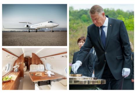 (Sursa foto stânga sus și jos: Global Jet via BoardingPass.ro, sursa foto dreapta: X- Klaus Iohannis)