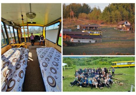 (Sursa foto: Facebook - La Busuri Camp, Kids Exploring Again, Liceul Vocațional Pedagogic "Nicolae Bolcaș" Beiuș)