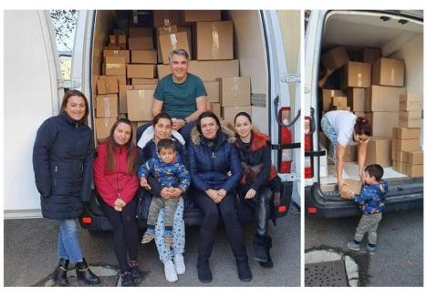 Câțiva dintre voluntarii Asociației pentru micuțul Noel au livrat deja 186 de pachete pentru copii din familii defavorizate, (Foto: Facebook - Asociația Noel Campanii Umanitare)