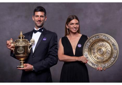 Novak Djokovic şi Simona Halep, învingătorii celei mai recente ediţii a prestigiosului turneu de la Wimbledon