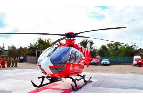 Noul elicopter SMURD, în valoare de circa 5,5 milioane de euro, a fost achiziționat de Consiliul Județean Sălaj, din fonduri ale Ministerului Sănătății. (sursa foto: dejul.ro)