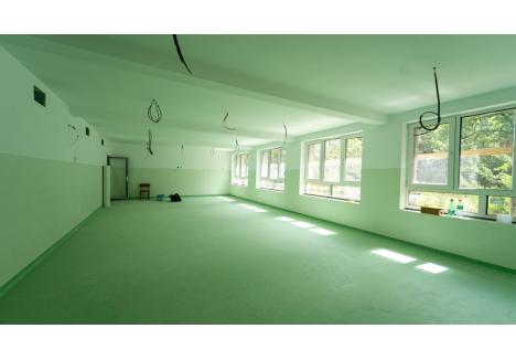 Şantierul de la Grădiniţa 51. Foto: Primăria Municipiului Oradea
