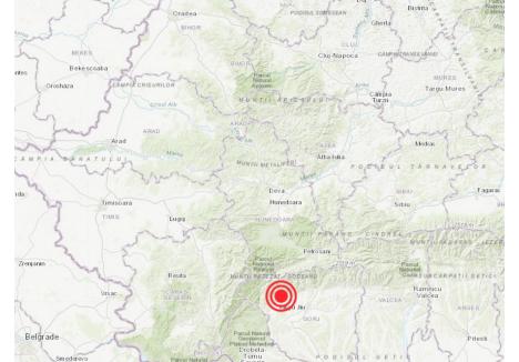 Harta seismului din Gorj, realizată de INFP