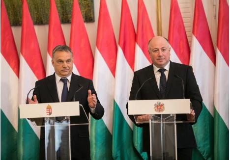 Medicul orădean Kriza Ákos (foto dreapta), alături de premierul Ungariei, Viktor Orbán. Foto: Kovács Cezar
