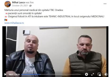 captură video / Facebook, Mihai Lasca
