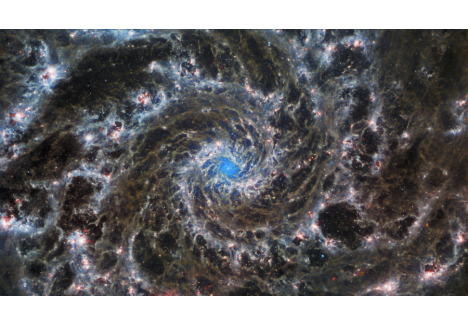 Galaxia Fantomă surprinsă de Telescopul James Web, sursa foto ESA