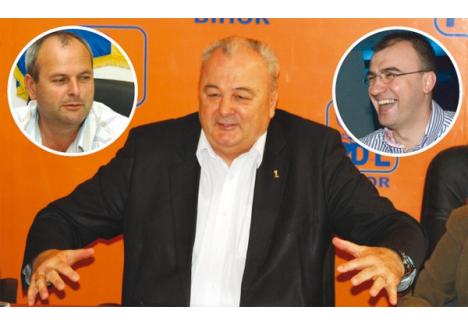 ESTE PENTRU TOATĂ LUMEA! Până să plece de la şefia PDL Bihor, deputatul Ştefan Seremi (foto) a profitat din plin de funcţiile administrative şi de cele politice, iar cei din anturajul lui, precum finul Lucian Popuş (stânga) şi ginerele Irinel Dimitriu (dreapta), au profitat la rândul lor de „greutatea" boss-ului. Numai comunitatea nu profită cu nimic de pe urma unor asemenea politicieni...
